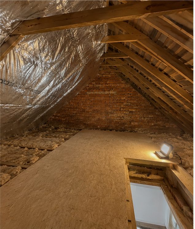 During: SuperFOIL SF19 multifoil being installed in a Brighton loft